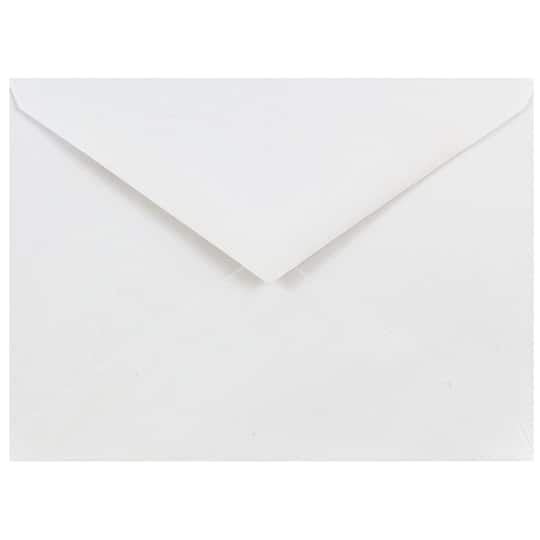 JAM Paper A6 White Invitation Envelopes with V-Flap, 100ct.